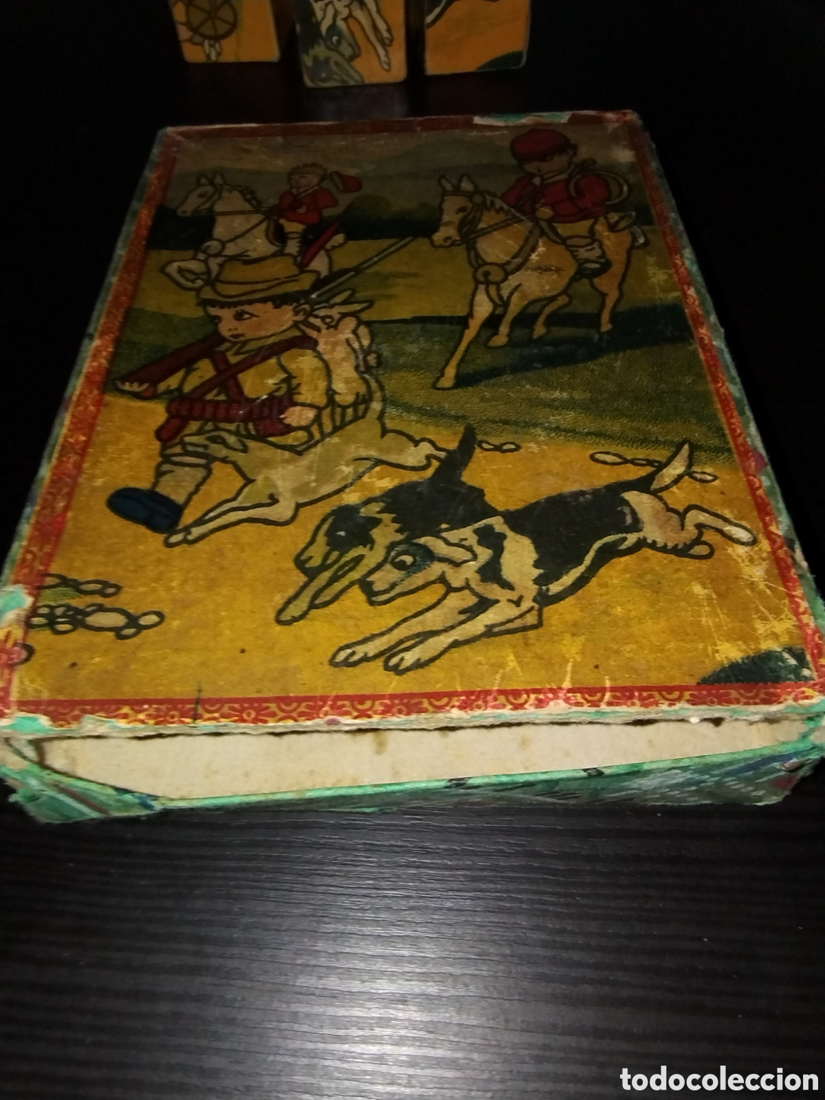 Puzzles: Antiguo puzzle de cart&oacute;n cubos - Foto 4
