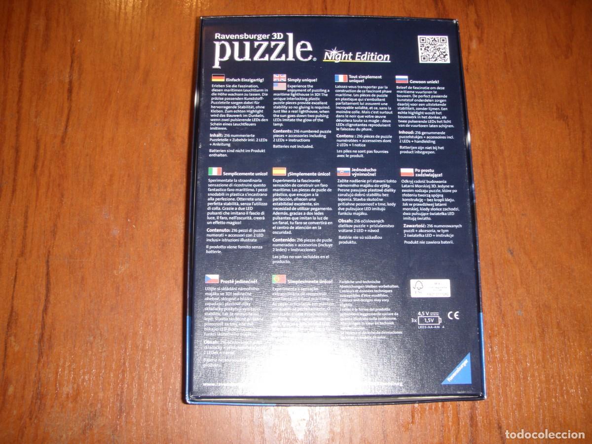 Puzzles: PUZZLE 3D REVENSBURGER FARO CON LUZ COMO NUEVO - Foto 5
