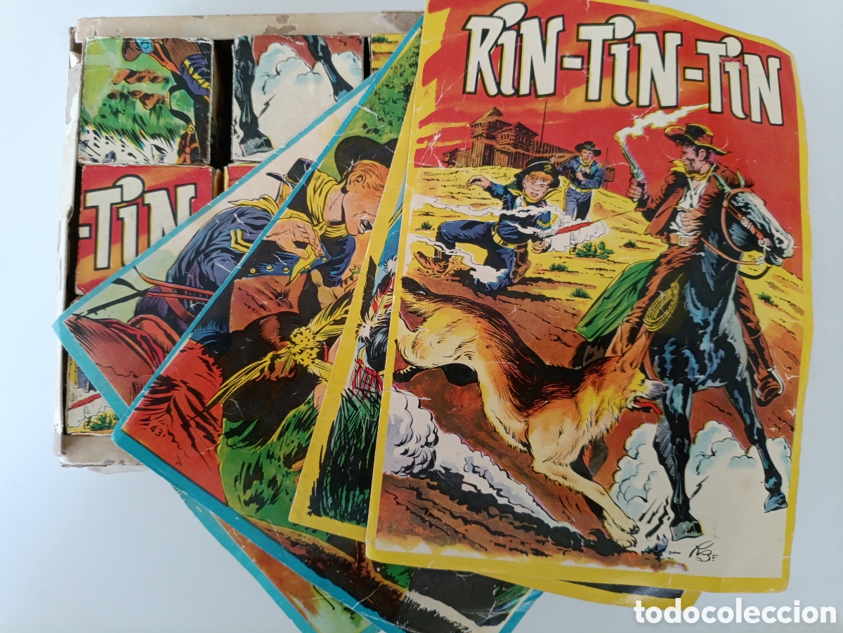 Puzzles: Antiguo Puzzle de cubos de cart&oacute;n RIN TIN TIN - Foto 4