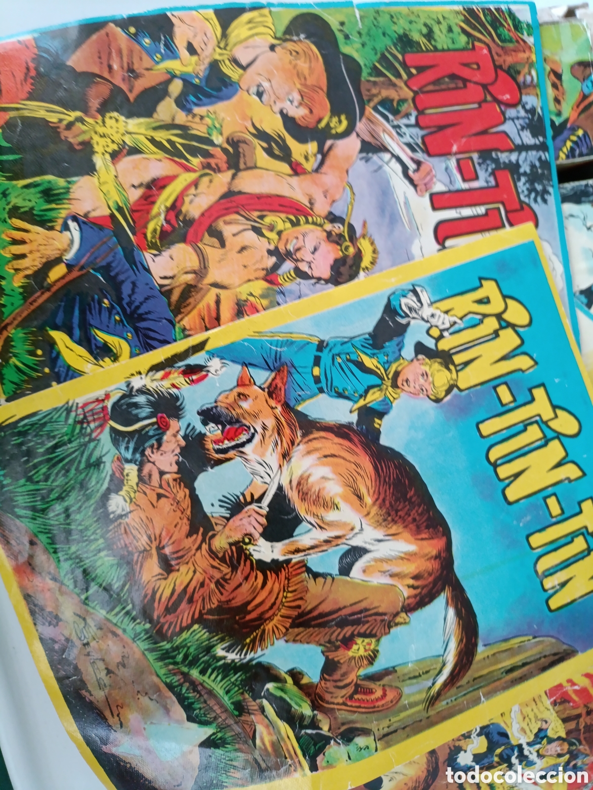 Puzzles: Antiguo Puzzle de cubos de cart&oacute;n RIN TIN TIN - Foto 5