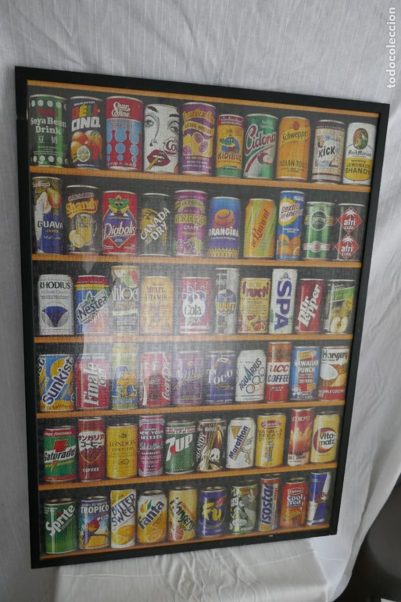 Puzzles: PUZZLE - COLECCION DE LATAS DE REFRESCOS - Foto 1