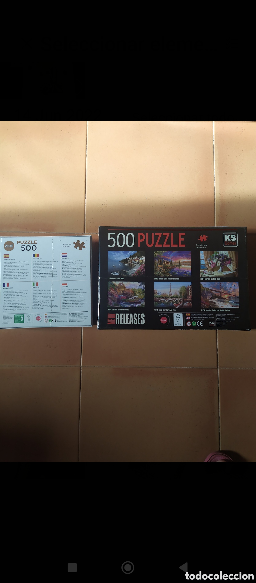 Puzzles: Lote de 2 puzzles de 500 piezas - Foto 3