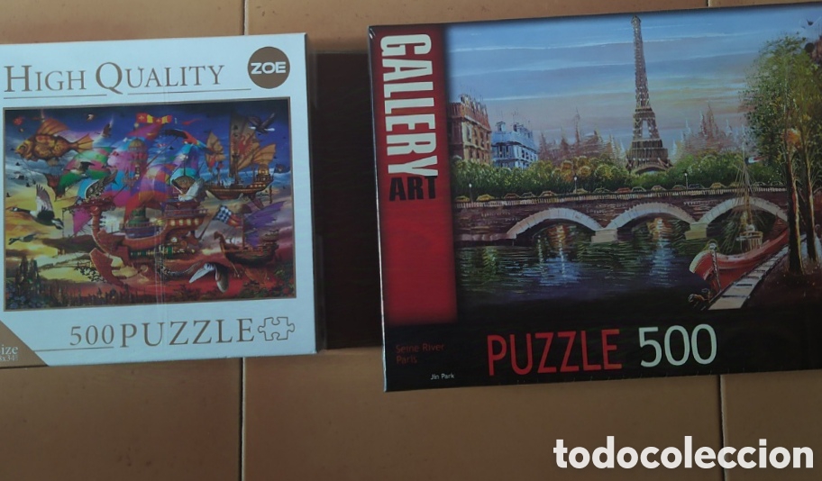 Puzzles: Lote de 2 puzzles de 500 piezas - Foto 1