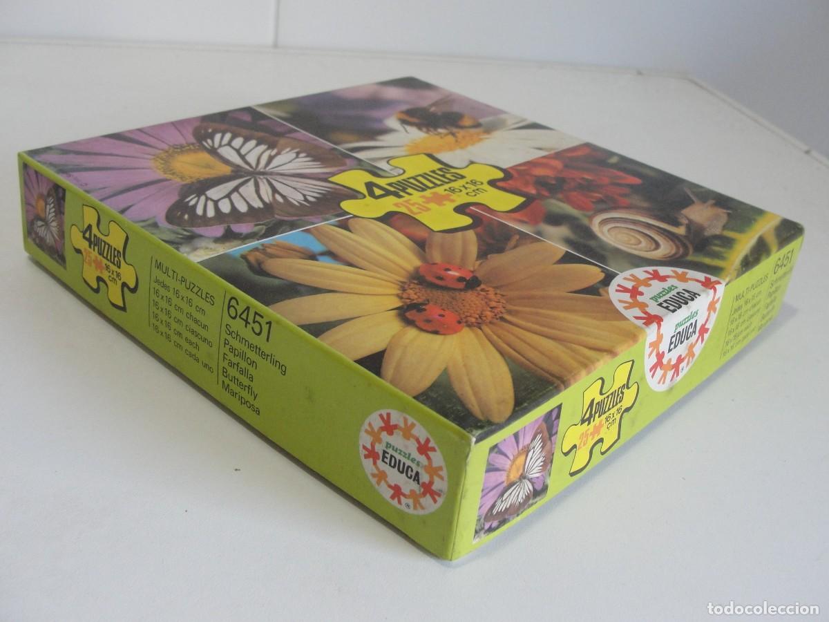 Puzzles: EDUCA 4 puzzles 16 X 16 cm. - 25 piezas PRECINTADAS como NUEVO - Foto 2