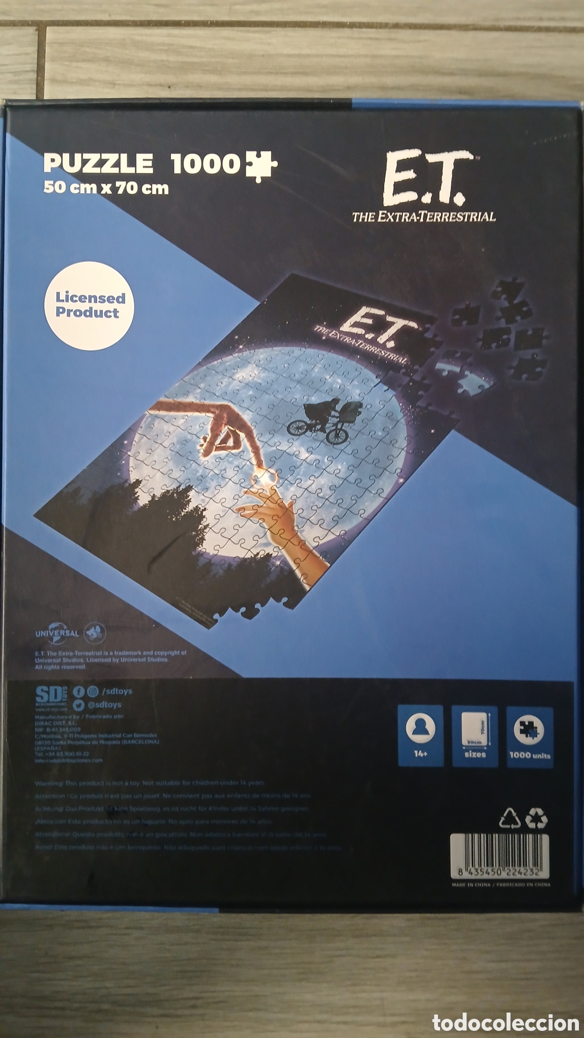 Puzzles: PUZZLE 1000 PIEZAS - E.T. [THE EXTRA-TERRESTRIAL]- SIN USAR - Foto 2