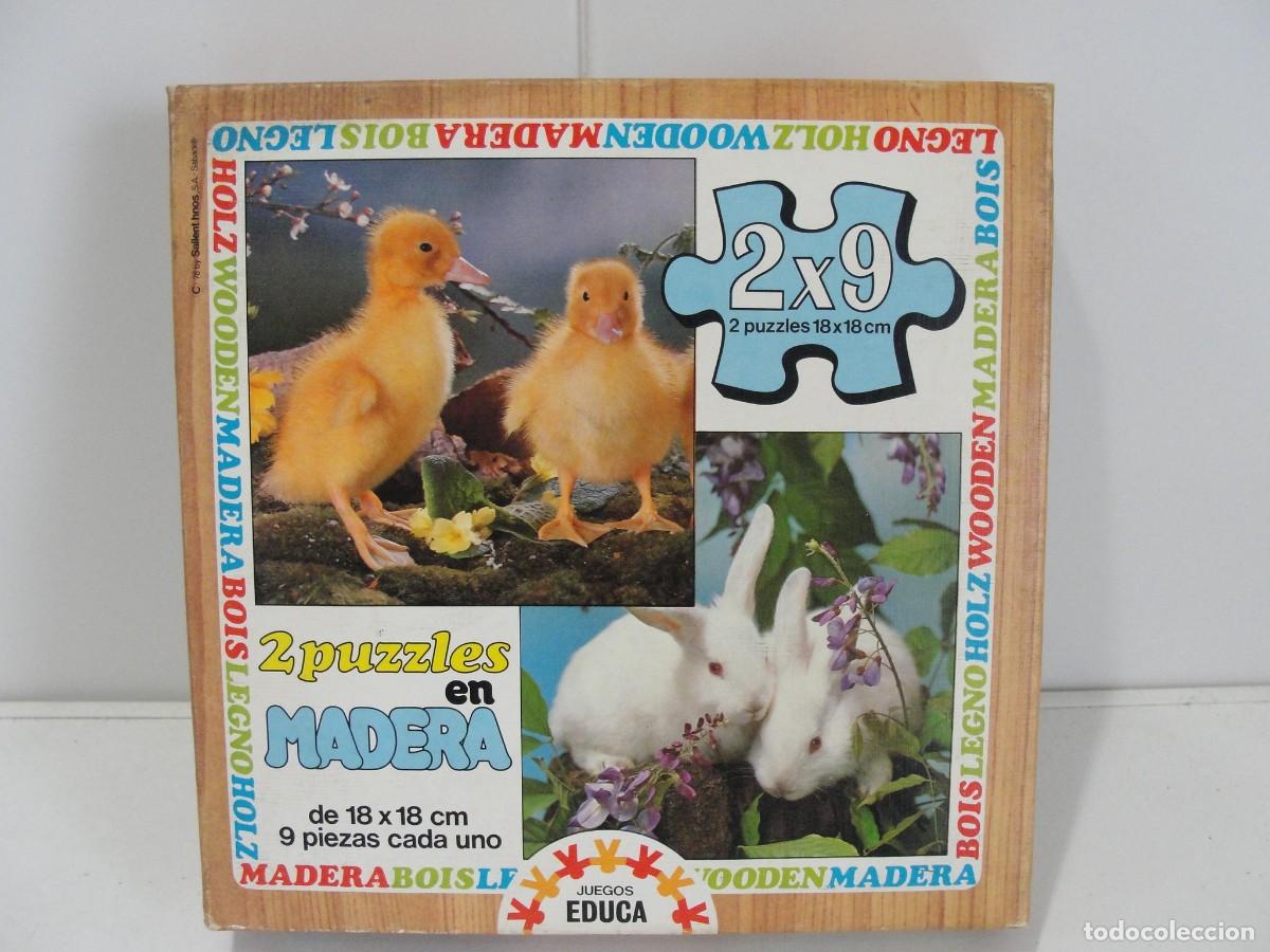 Puzzles: 2 puzzles EDUCA en madera 18 X 18 cm. - 18 piezas ( 2 de 9 ) - Foto 1