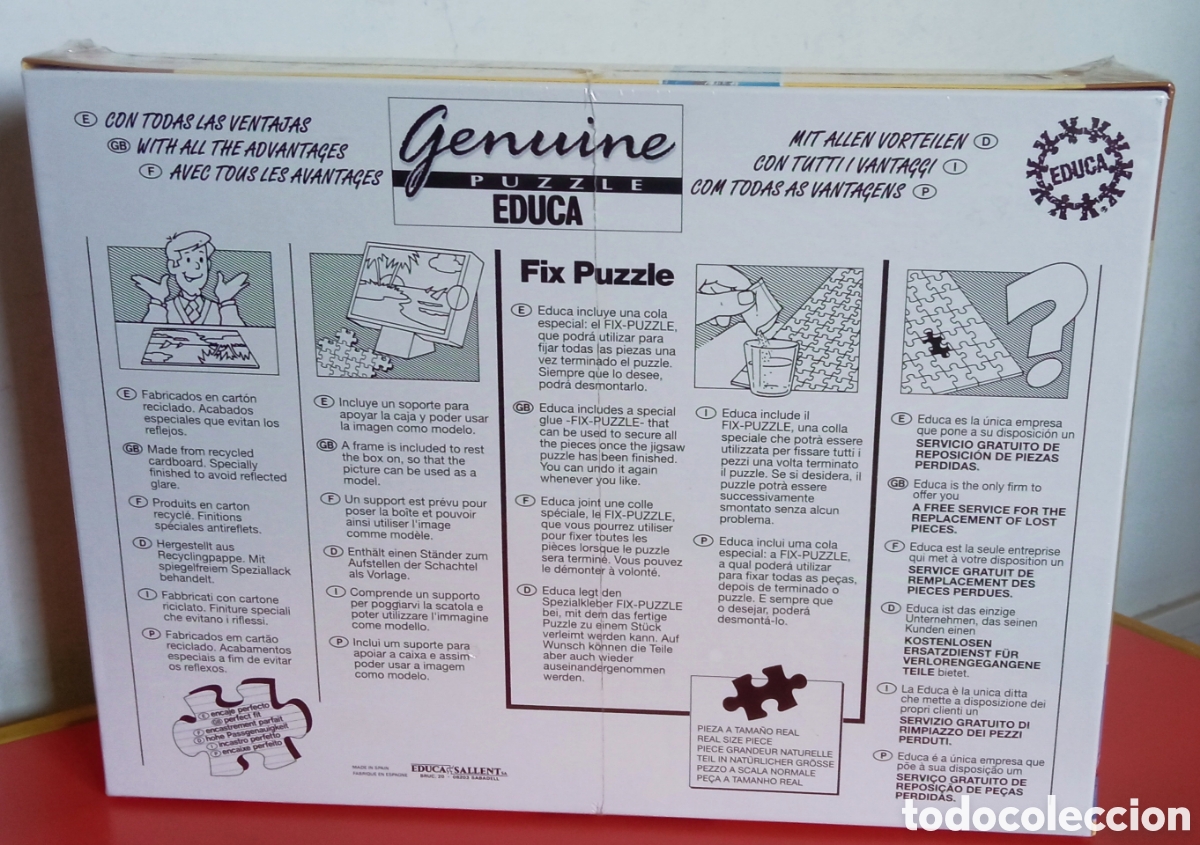 Puzzles: PUZZLE MONTE CERVINO 1000 PZ. EDUCA 1994.CAJA SIN ABRIR. - Foto 4