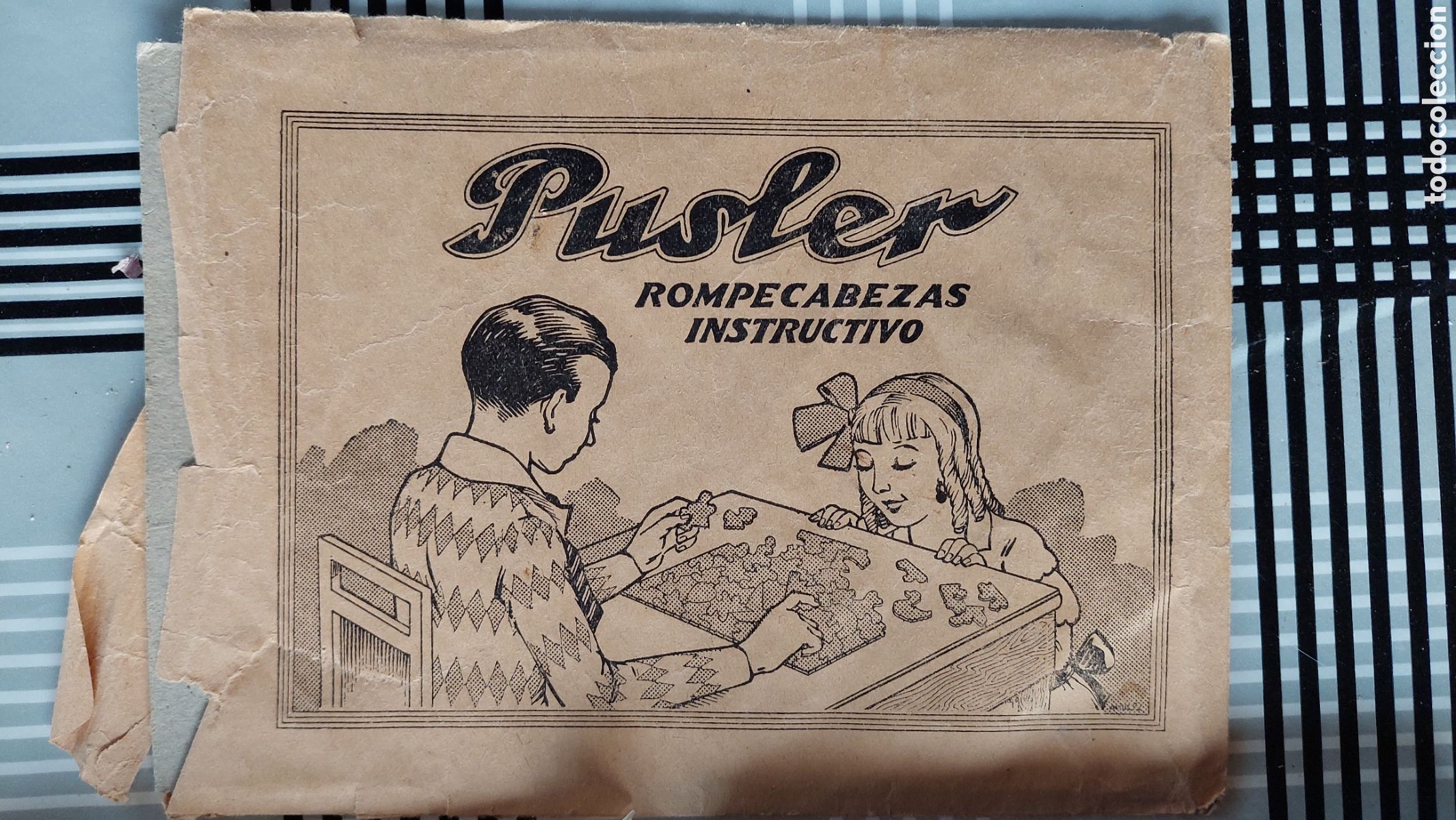 Puzzles: Antiguo rompecabezas instructivo Pusler - Foto 2
