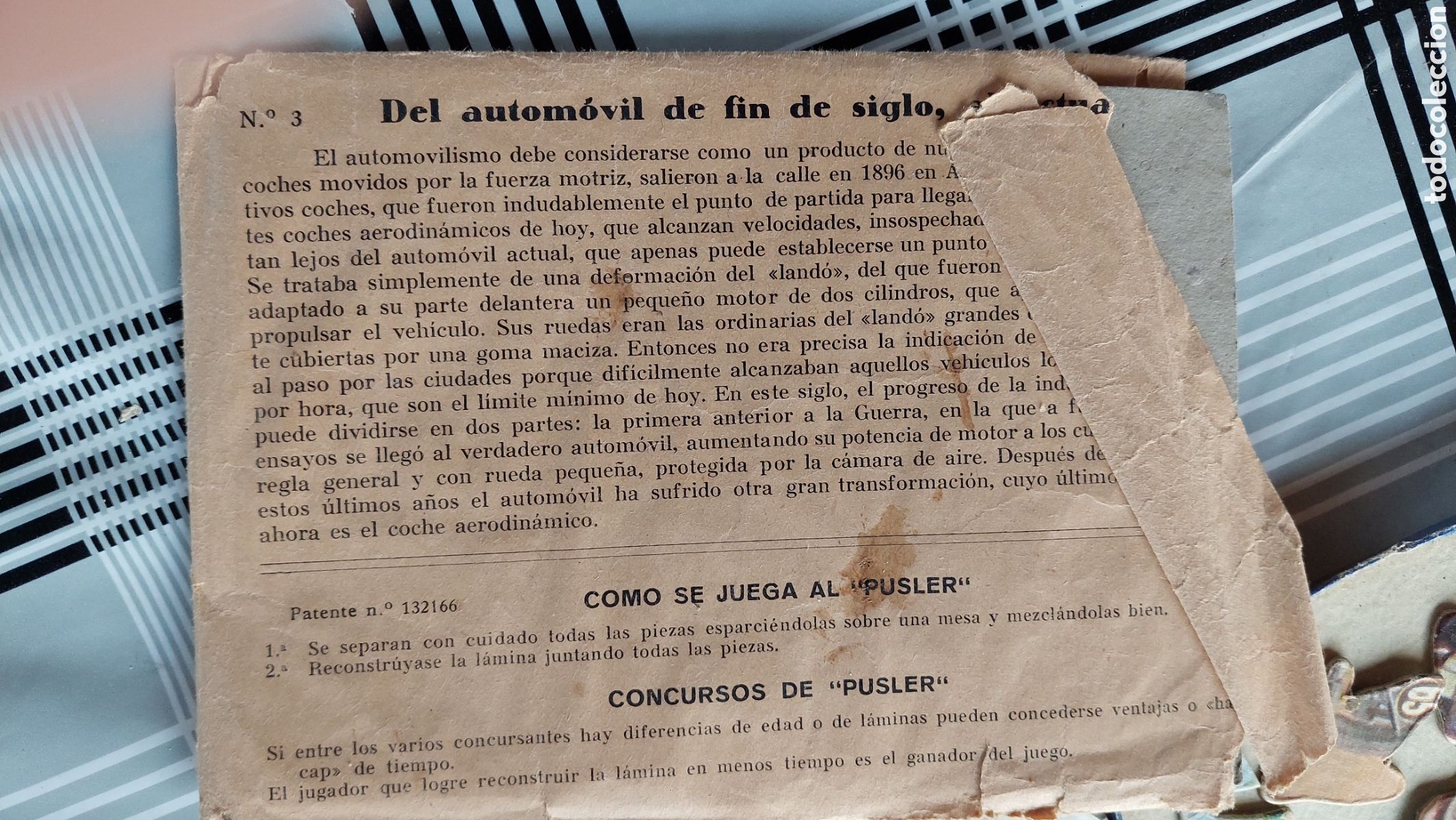 Puzzles: Antiguo rompecabezas instructivo Pusler - Foto 4