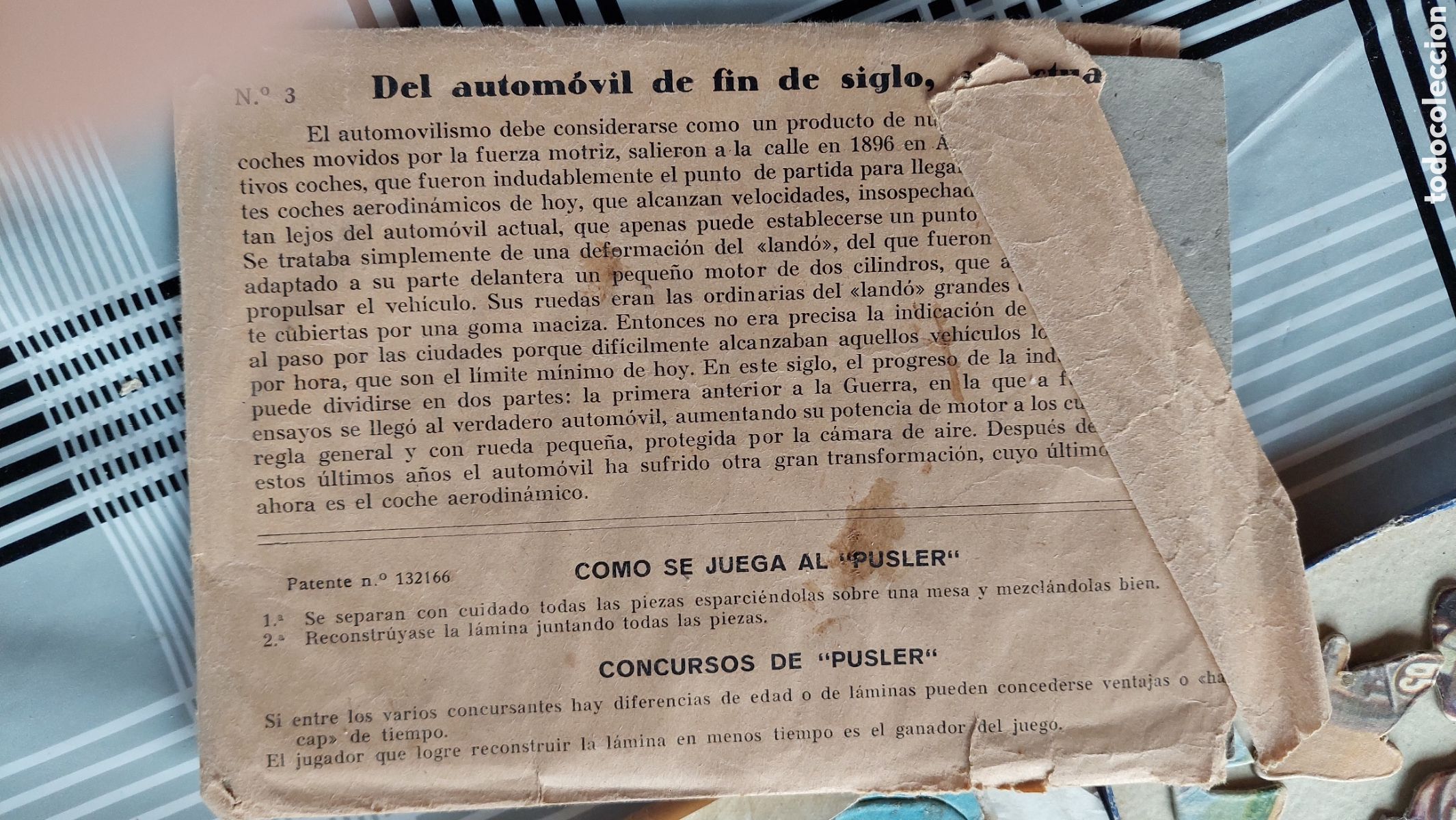 Puzzles: Antiguo rompecabezas instructivo Pusler - Foto 5