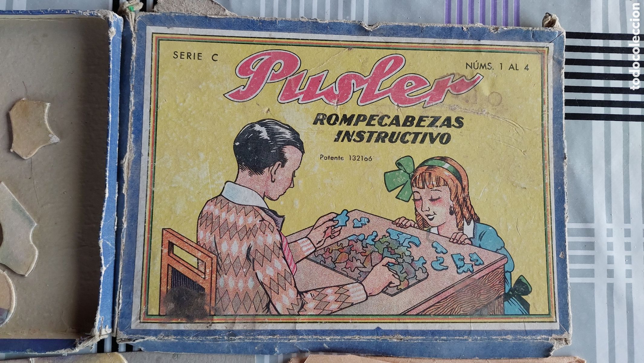 Puzzles: Antiguo rompecabezas instructivo Pusler - Foto 1