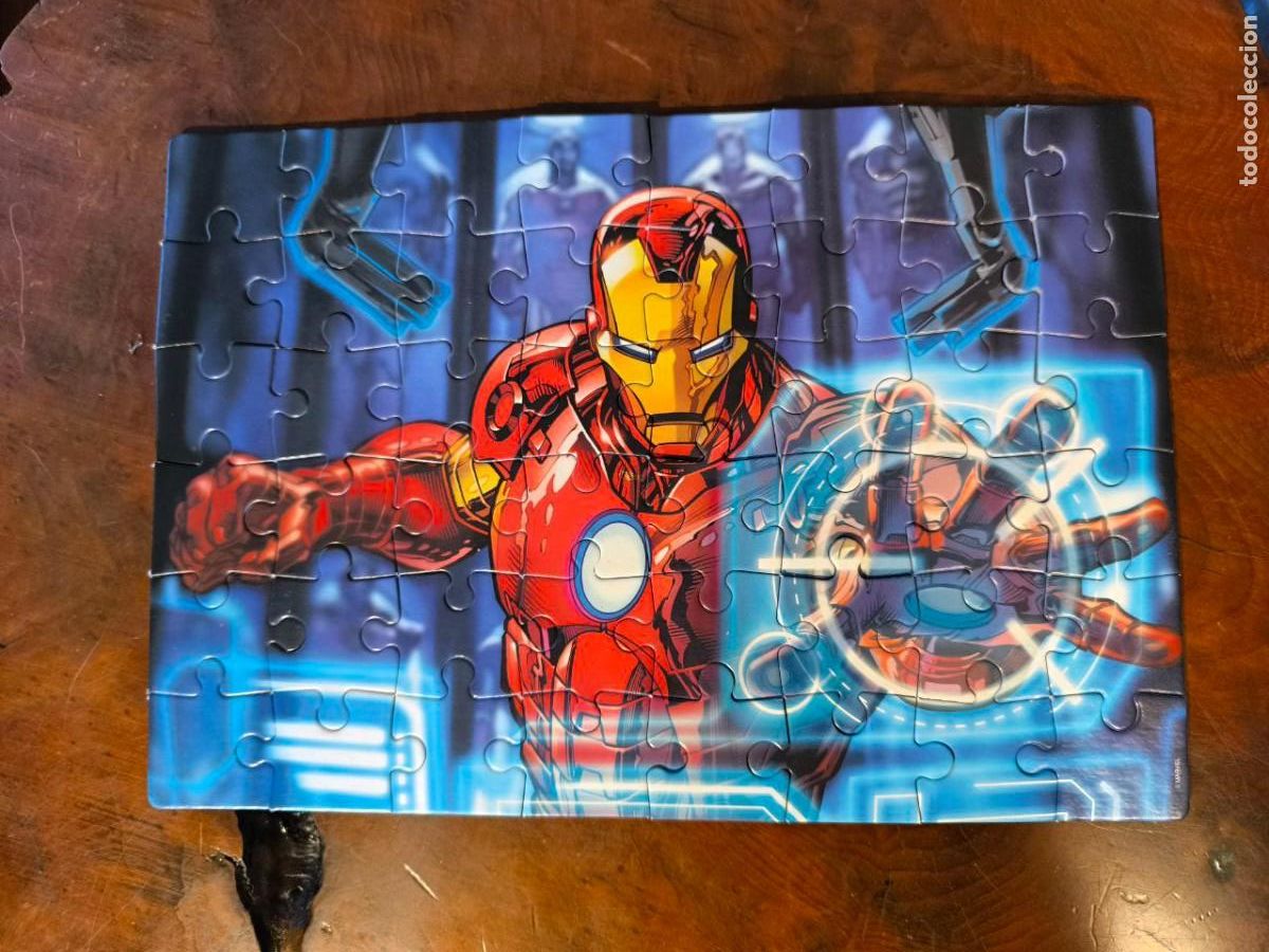 Puzzles: CAJA DE PUZZLES AVENGERS MARVEL 3X48 32X22 COMPLETOS - Foto 3