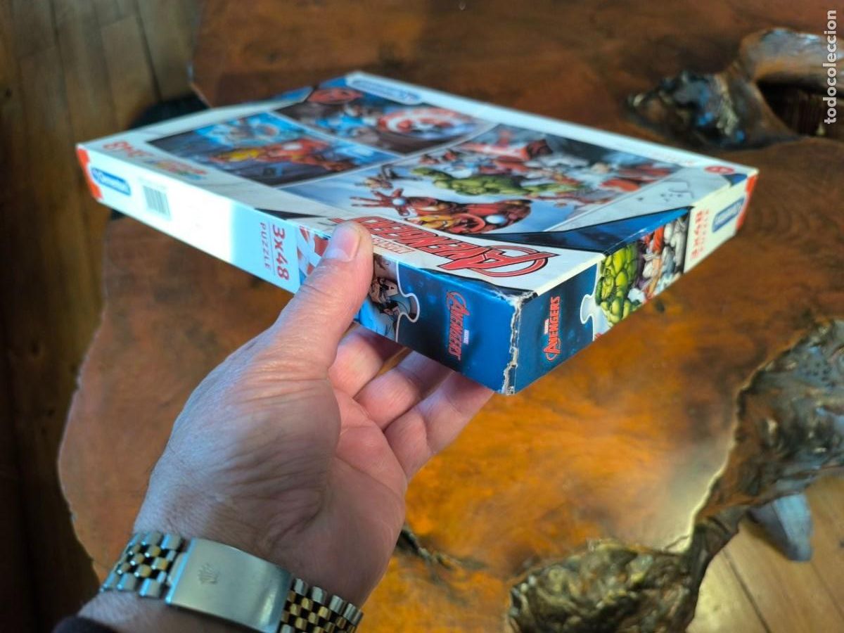 Puzzles: CAJA DE PUZZLES AVENGERS MARVEL 3X48 32X22 COMPLETOS - Foto 6