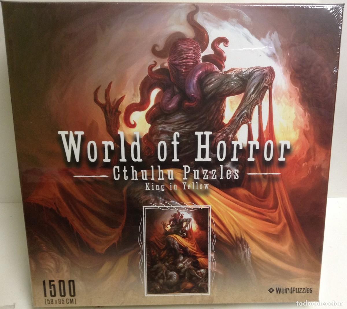 Puzzles: WORLD OF HORROR: PUZZLE CTHULHU - KING IN YELOW - RICHARD LUONG - 1500 PIEZAS ***WEIRD PUZZLES***