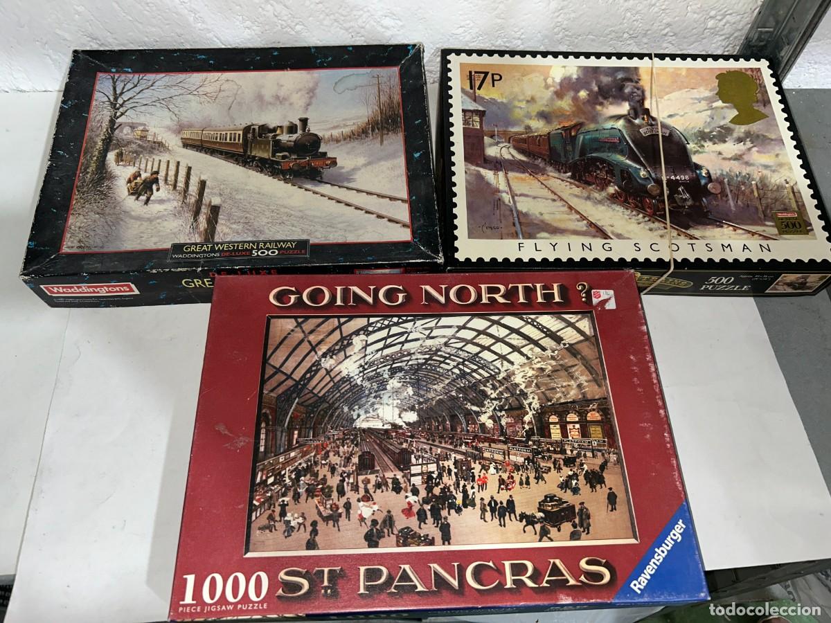 Puzzles: LOTE 3 PUZLES DE TRENES - COMPLETOS - Foto 1