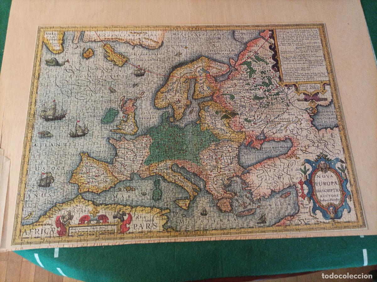 Puzzles: PUZZLE EDUCA 1000 PIEZAS MAPA DE EUROPA 68X48 CMS - Foto 2