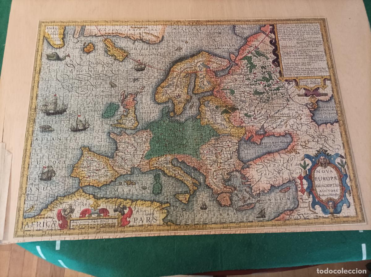 Puzzles: PUZZLE EDUCA 1000 PIEZAS MAPA DE EUROPA 68X48 CMS - Foto 3
