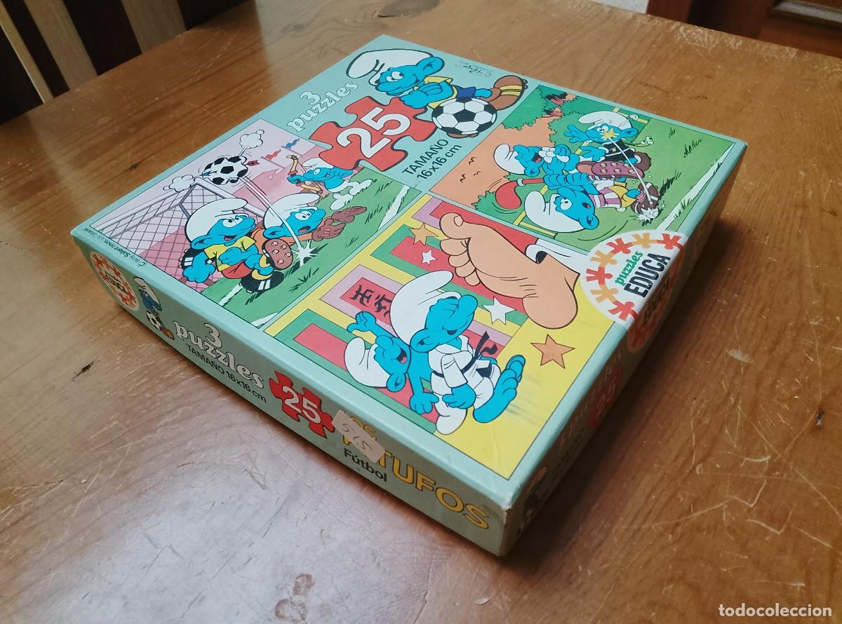 Puzzles: Puzzle - Los Pitufos &rdquo;F&uacute;tbol&rdquo; - Educa - Ref 6409 - Foto 2