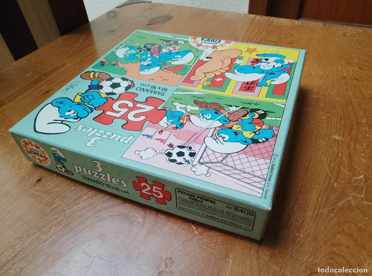 Puzzles: Puzzle - Los Pitufos &rdquo;F&uacute;tbol&rdquo; - Educa - Ref 6409 - Foto 3