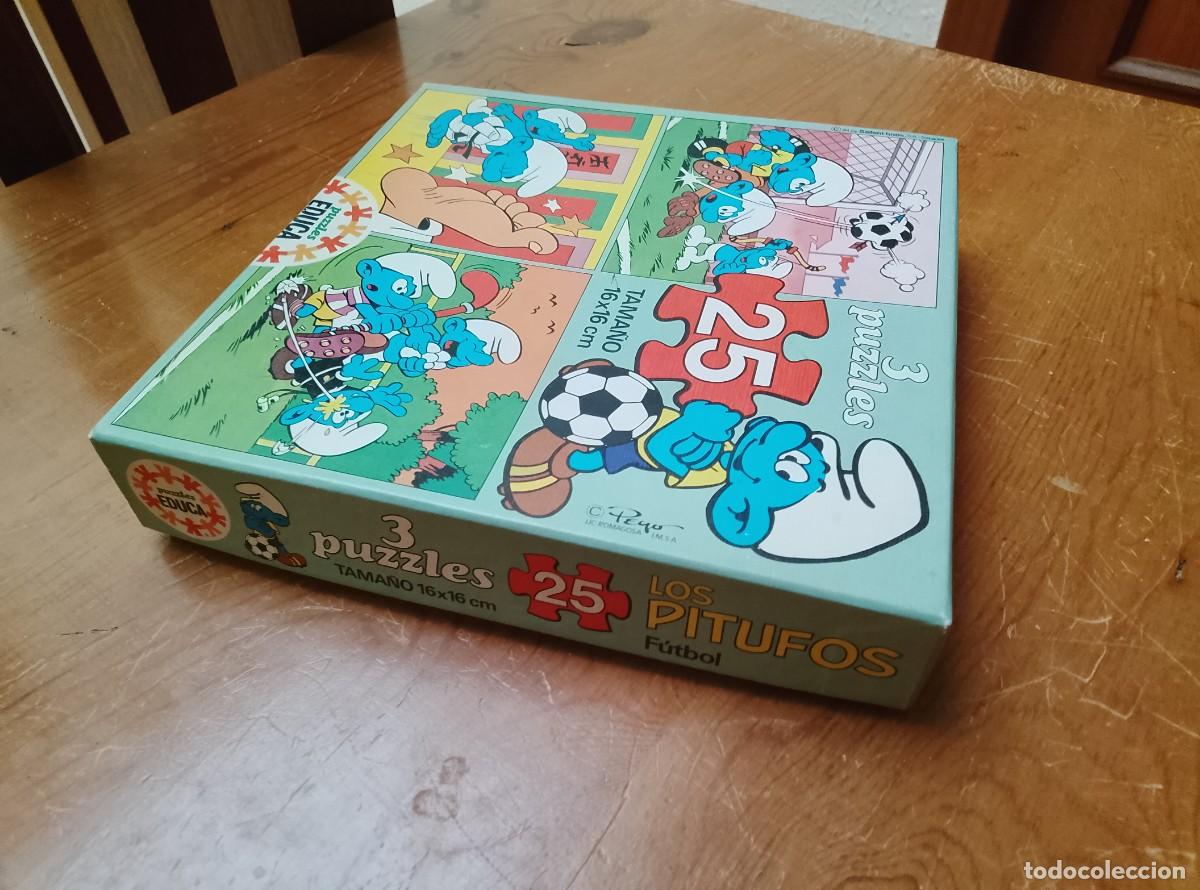 Puzzles: Puzzle - Los Pitufos &rdquo;F&uacute;tbol&rdquo; - Educa - Ref 6409 - Foto 4