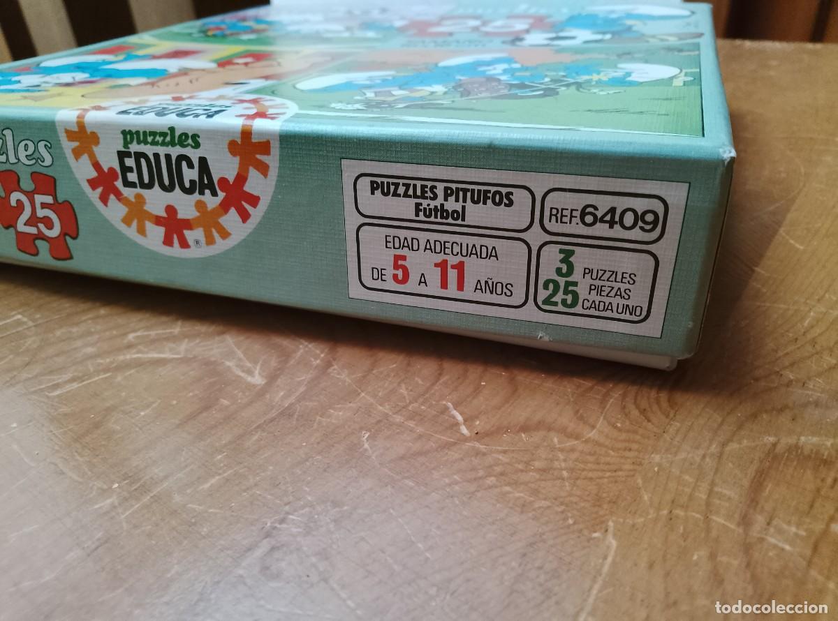 Puzzles: Puzzle - Los Pitufos &rdquo;F&uacute;tbol&rdquo; - Educa - Ref 6409 - Foto 6