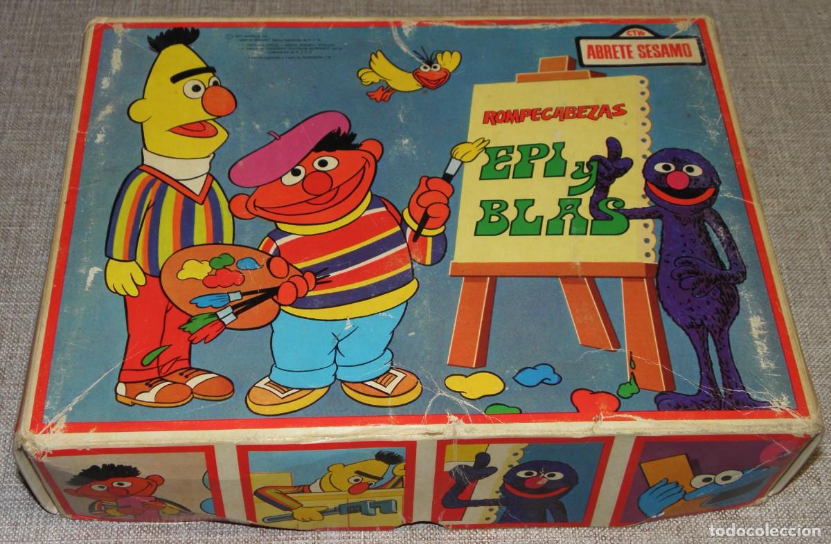 Puzzles: ROMPECABEZAS EPI Y BLAS ABRETE SESAMO 1977 - Foto 2