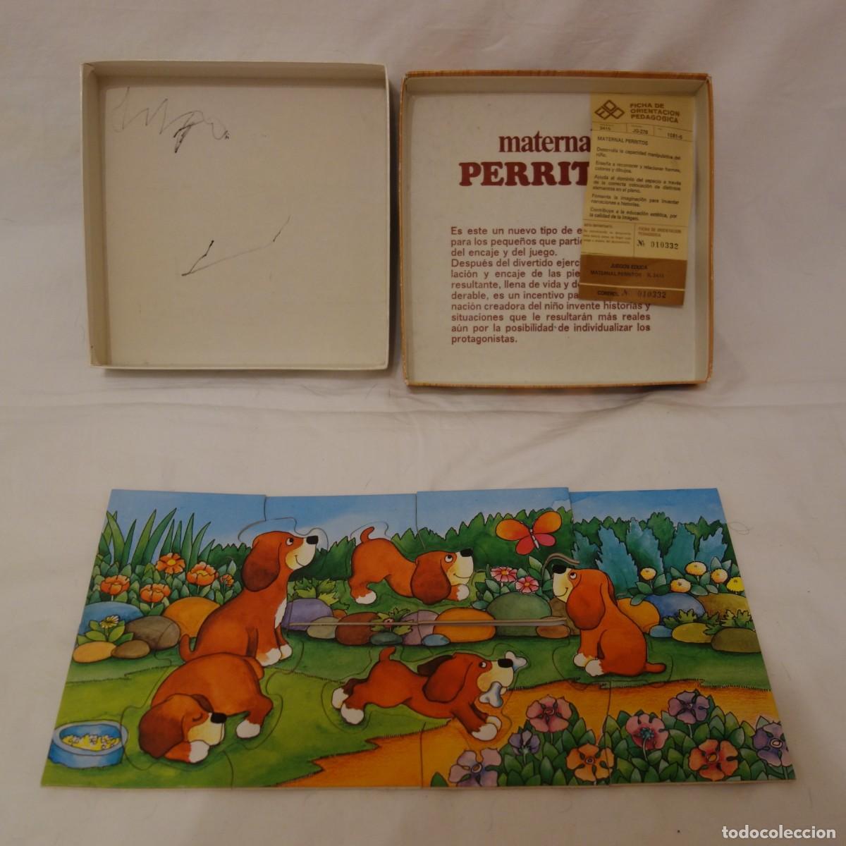 Puzzles: Puzzle de madera infantil &rdquo;Perritos en Madera&rdquo; - Educa vintage - Foto 2