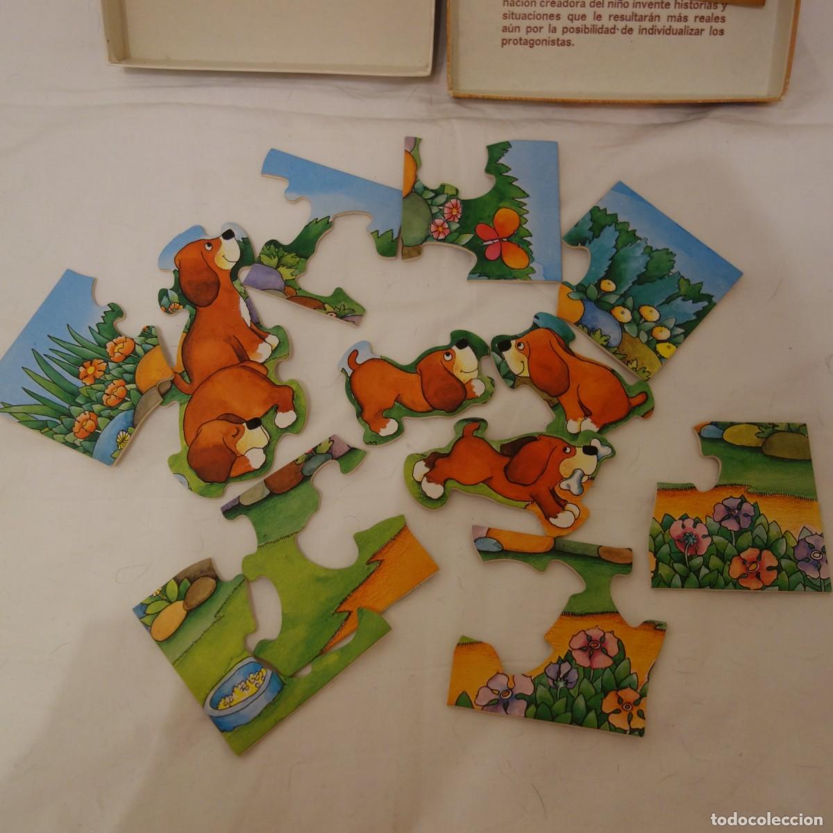 Puzzles: Puzzle de madera infantil &rdquo;Perritos en Madera&rdquo; - Educa vintage - Foto 3