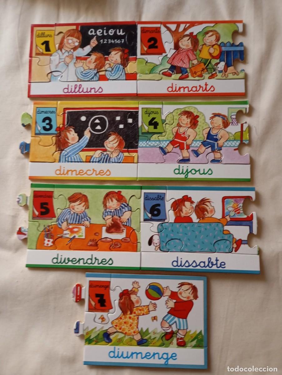 Puzzles: Juegos EDUCA. Els dies de la setmana. A&ntilde;os 80. - Foto 2