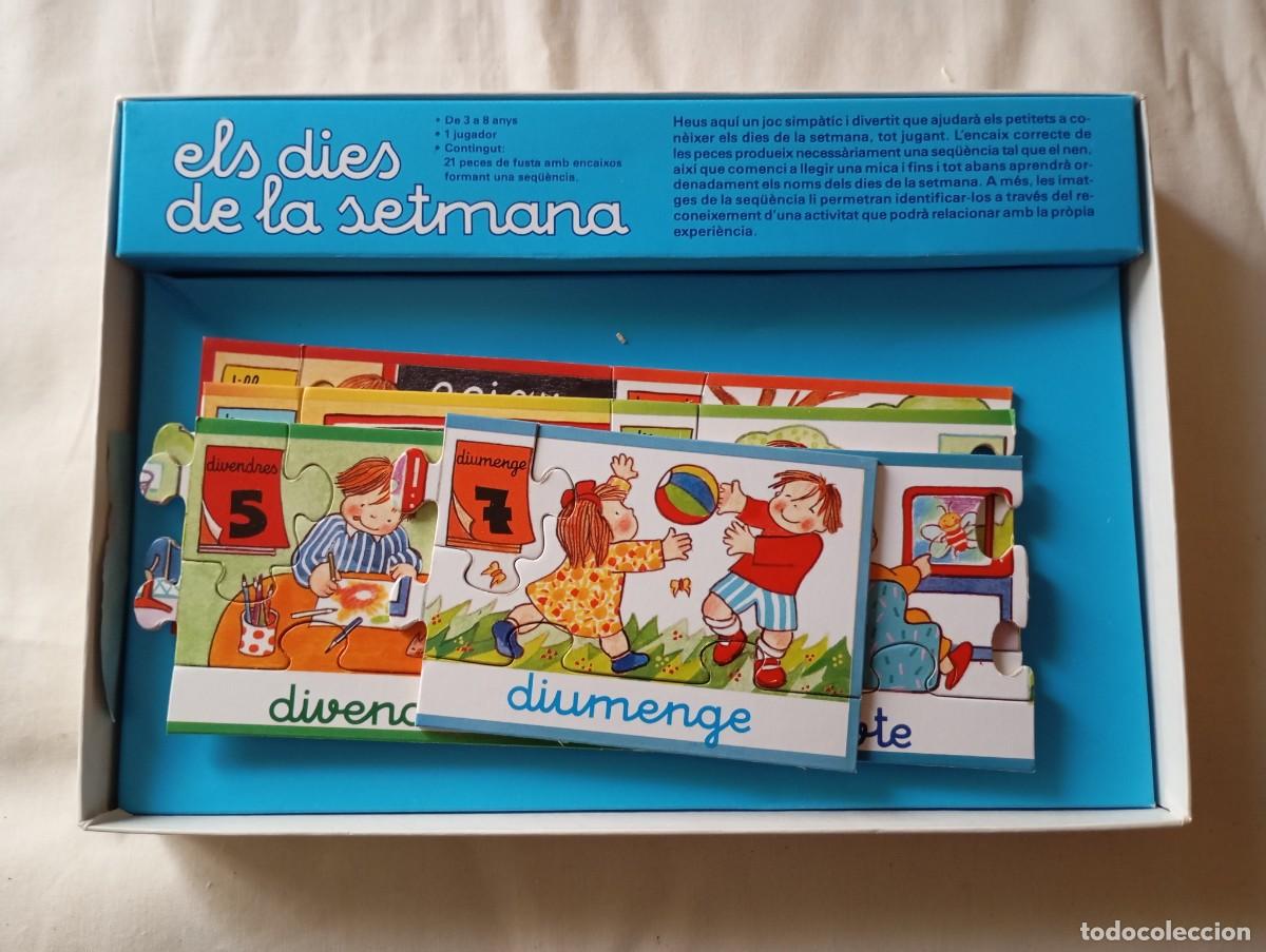 Puzzles: Juegos EDUCA. Els dies de la setmana. A&ntilde;os 80. - Foto 3