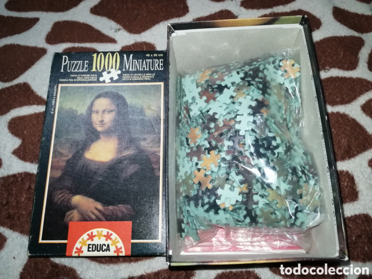Puzzles: Puzzle 1000 Miniatura Mona Lisa - Leonardo Da Vinci - Foto 2