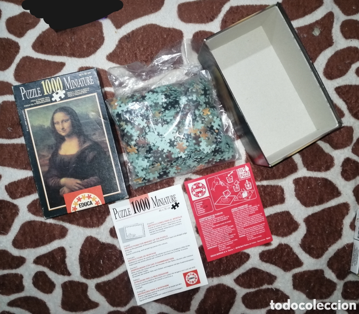 Puzzles: Puzzle 1000 Miniatura Mona Lisa - Leonardo Da Vinci - Foto 4