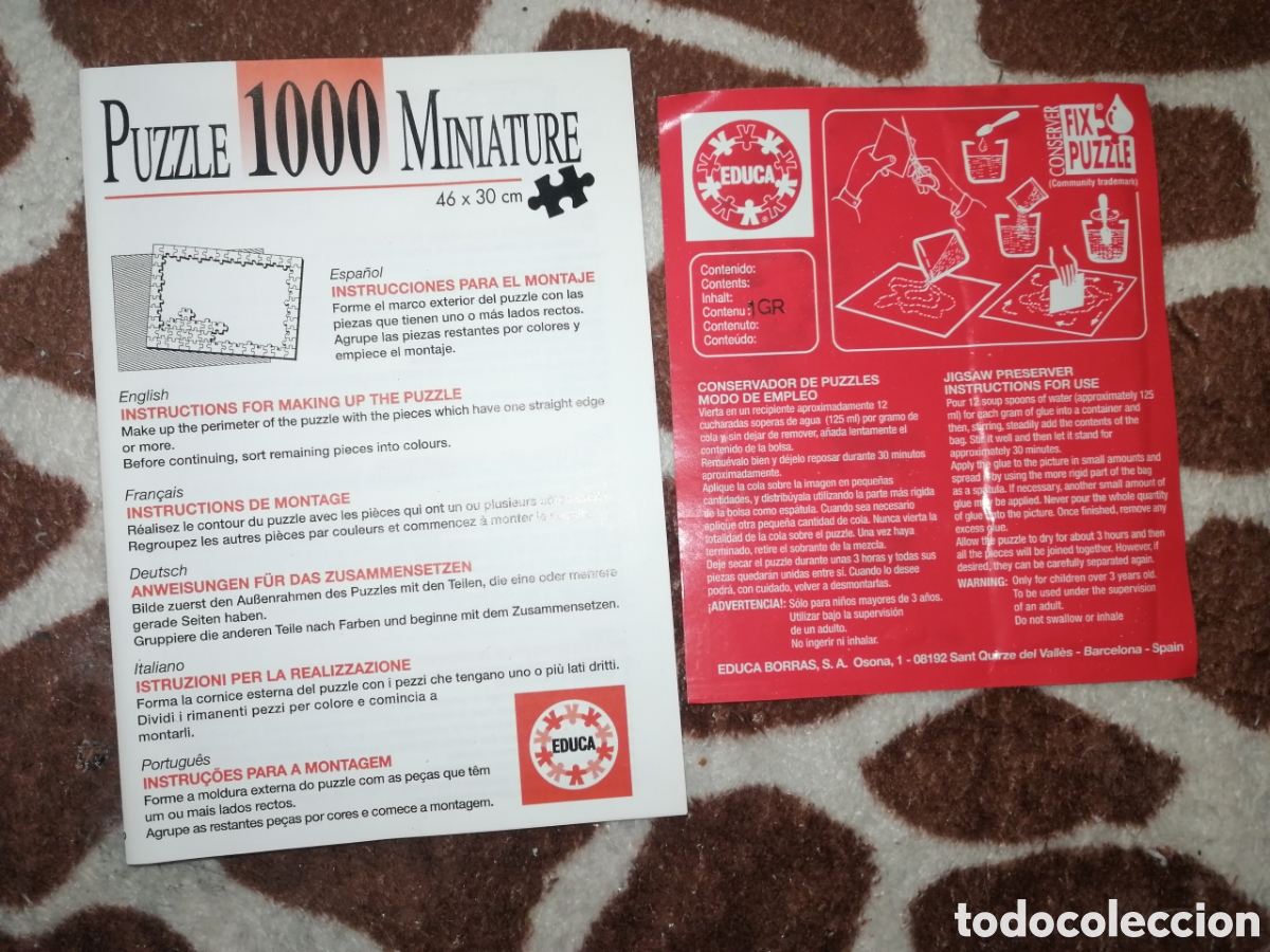 Puzzles: Puzzle 1000 Miniatura Mona Lisa - Leonardo Da Vinci - Foto 5