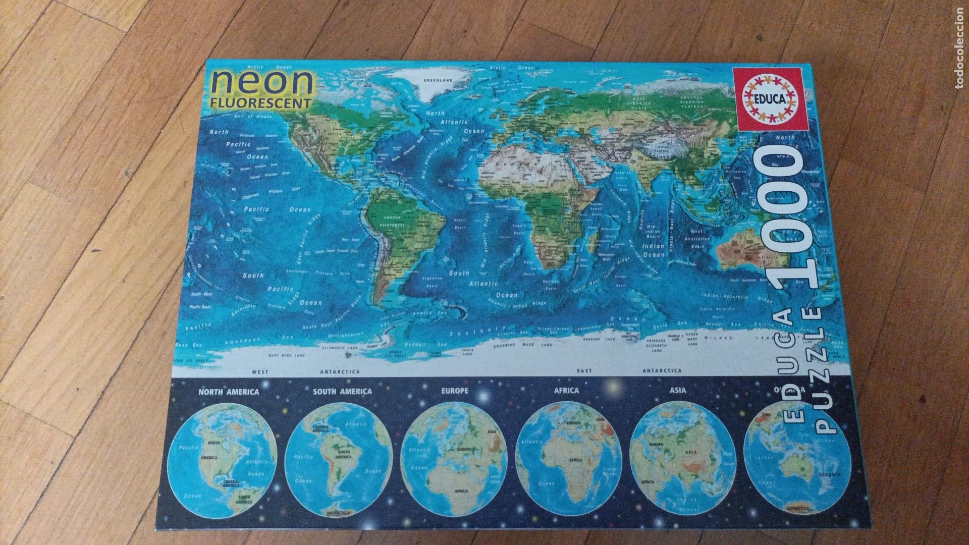 Puzzles: PUZZLE EDUCA MAPA MUNDI 1000 PIEZAS 68X48 CMS - Foto 3