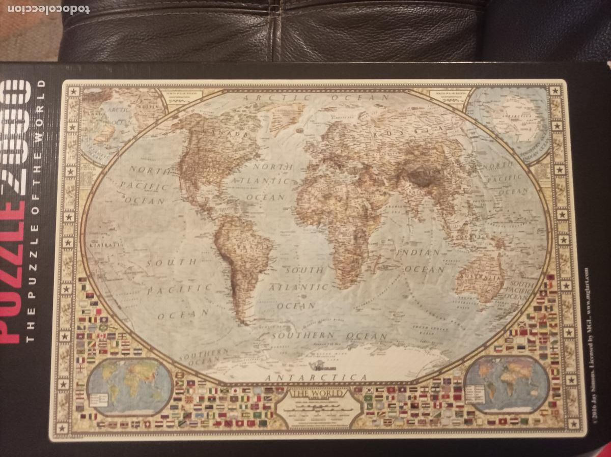 Puzzles: PUZZLE 2000 PIEZAS MAPA MUNDI CON BANDERAS - Foto 4