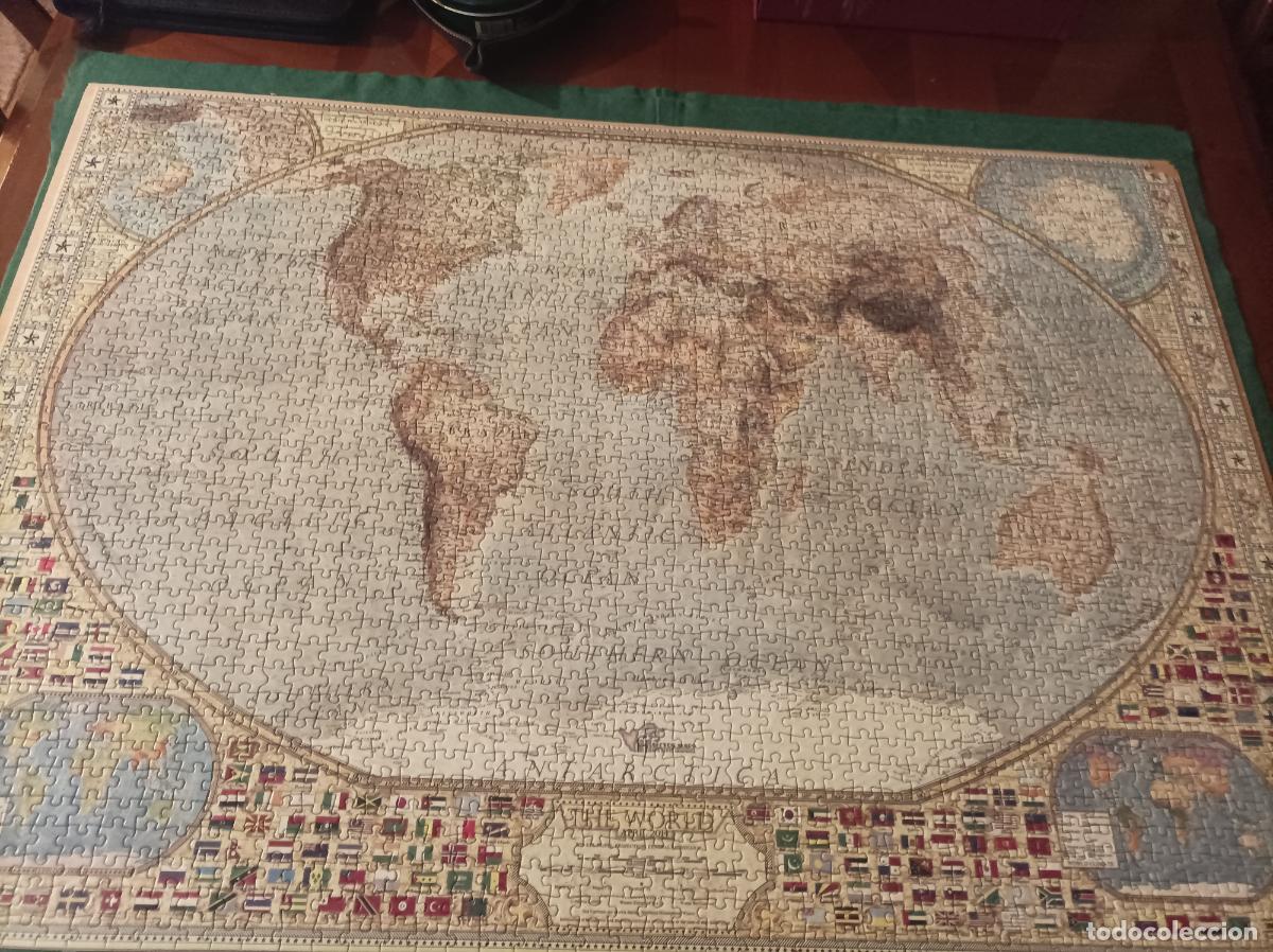 Puzzles: PUZZLE 2000 PIEZAS MAPA MUNDI CON BANDERAS - Foto 5