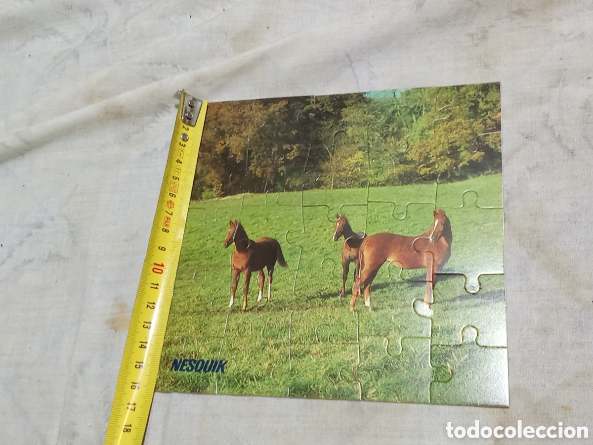 Puzzles: ANTIGUO PUZZLE DE CABALLOS OBSEQUIO DE NESQUIK EN COLABORACI&Oacute;N CON EDUCA - Foto 2
