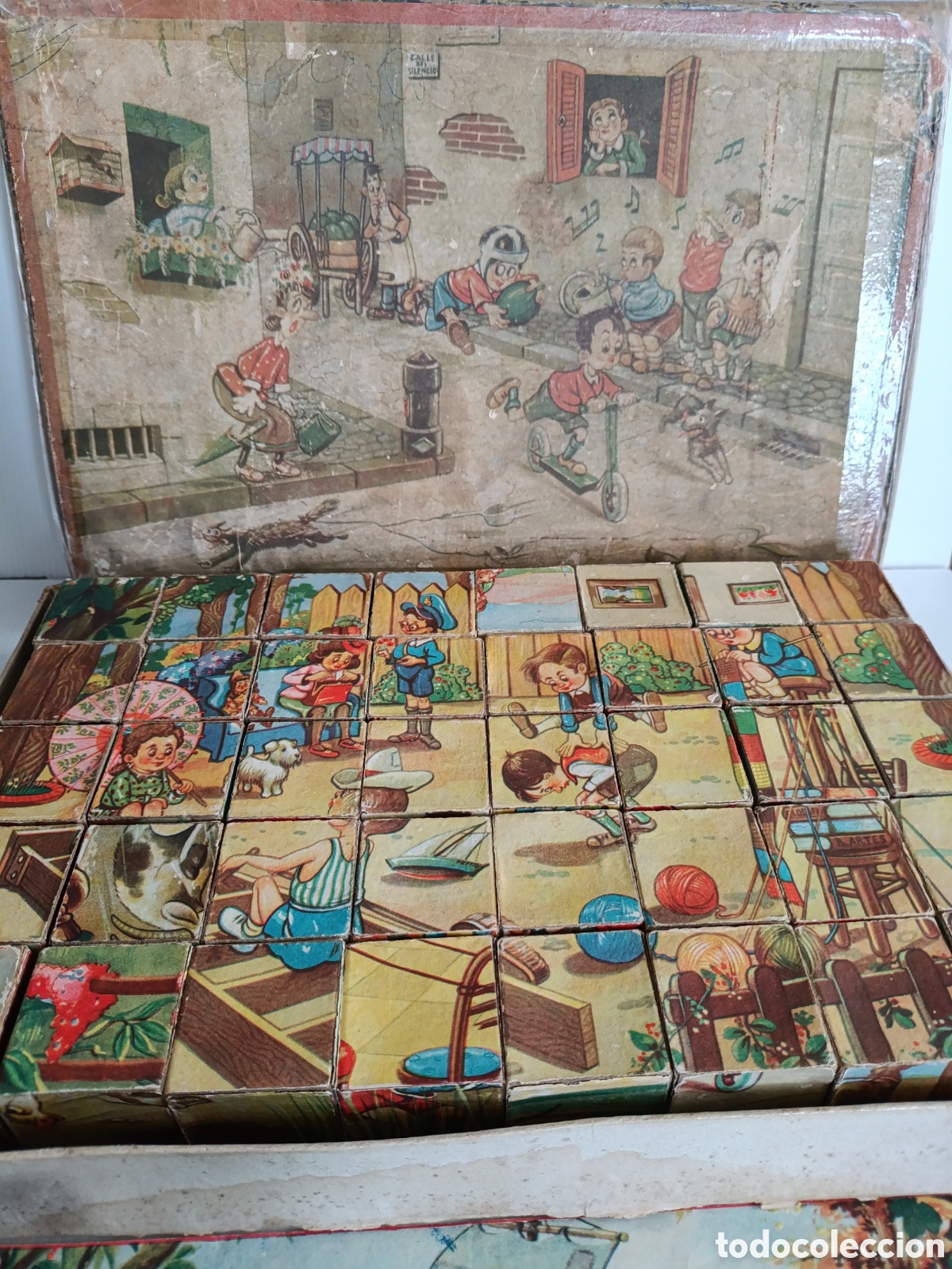 Puzzles: Juego Puzzle de cubos .A&ntilde;os 40 - Foto 2