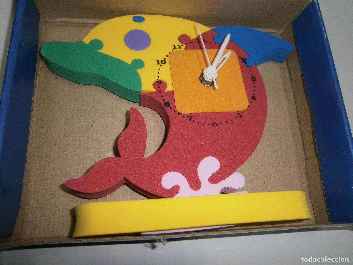 Puzzles: RELOJ INFANTIL PUZZLE DELFIN EN SU CAJA - Foto 2