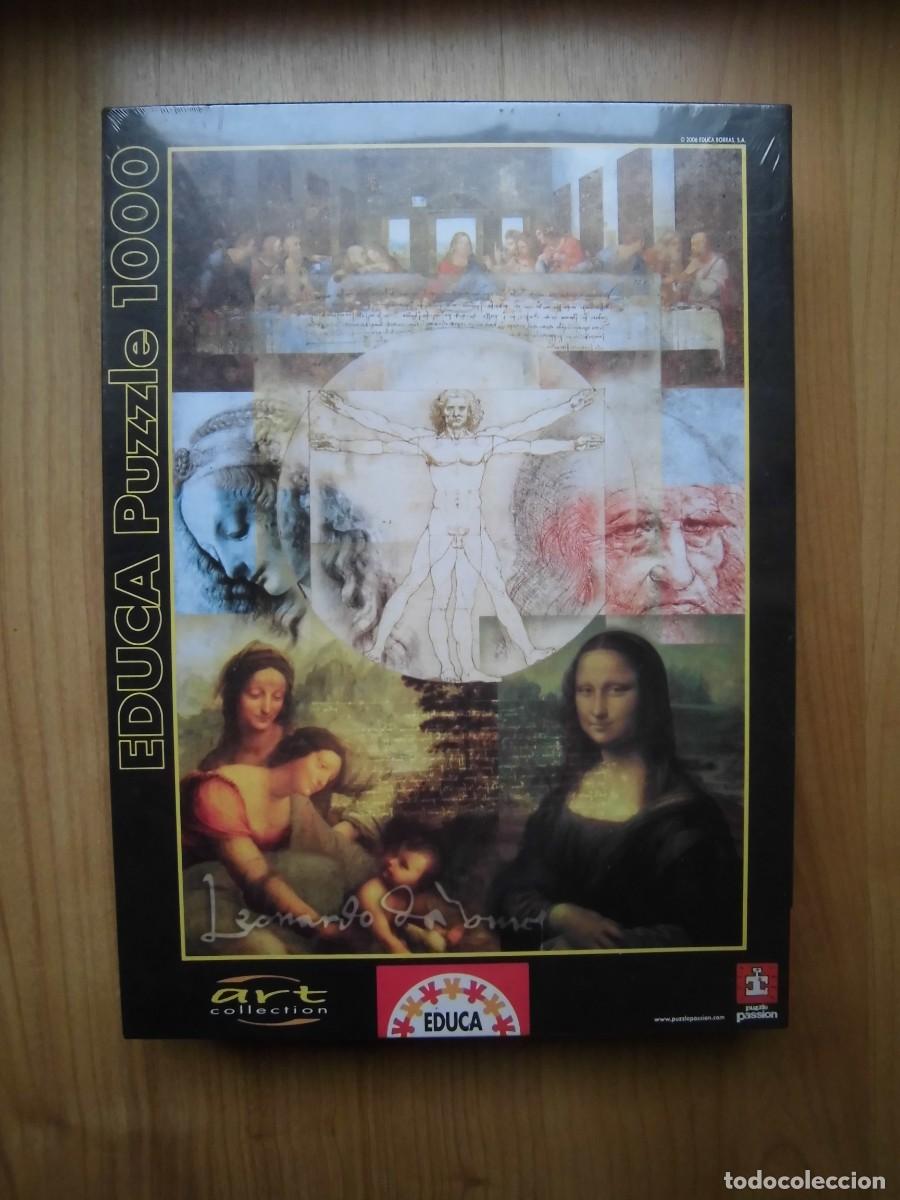 Puzzles: PUZZLE EDUCA 1000 LEONARDO DA VINCI ART COLLECTION PRECINTADO - Foto 1