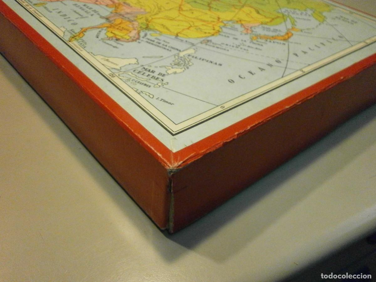 Puzzles: antiguo puzzle de cubos mapa de los continentes buen estado - Foto 5