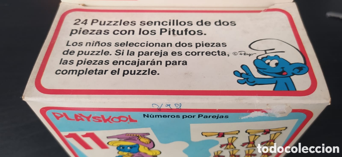 Puzzles: PUZZLE PITUFOS PEYO 1983 PLAYSKOOL - Foto 3