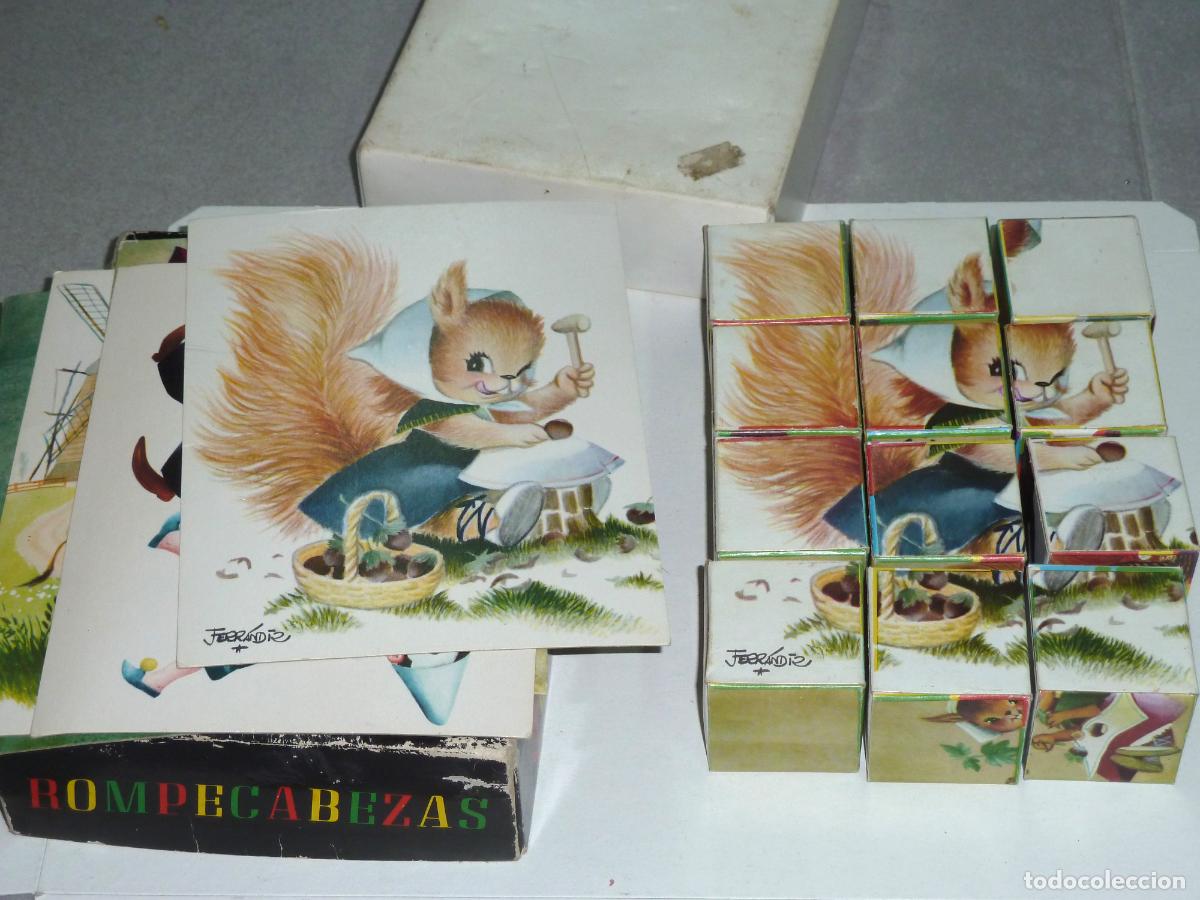 Puzzles: Juguete rompecabezas de cubos. Dibujos Ferr&aacute;ndiz, Edigraf - Foto 3