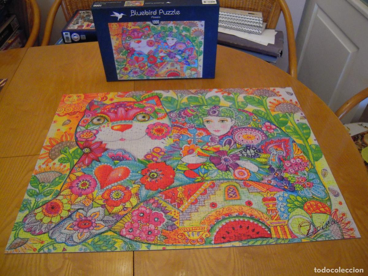 Puzzles: Puzle Bluebird Flores 1000 piezas - Foto 1