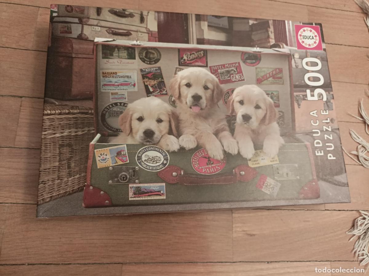 Puzzles: PUZZLE 500 PIEZAS 48X34 CMS CACHORROS DE PERRO - Foto 1