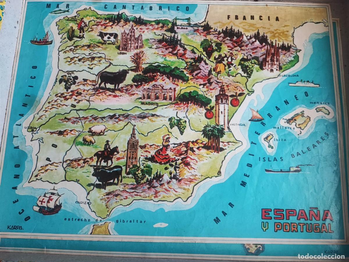 Puzzles: Puzzle antiguo de los continentes - Foto 3