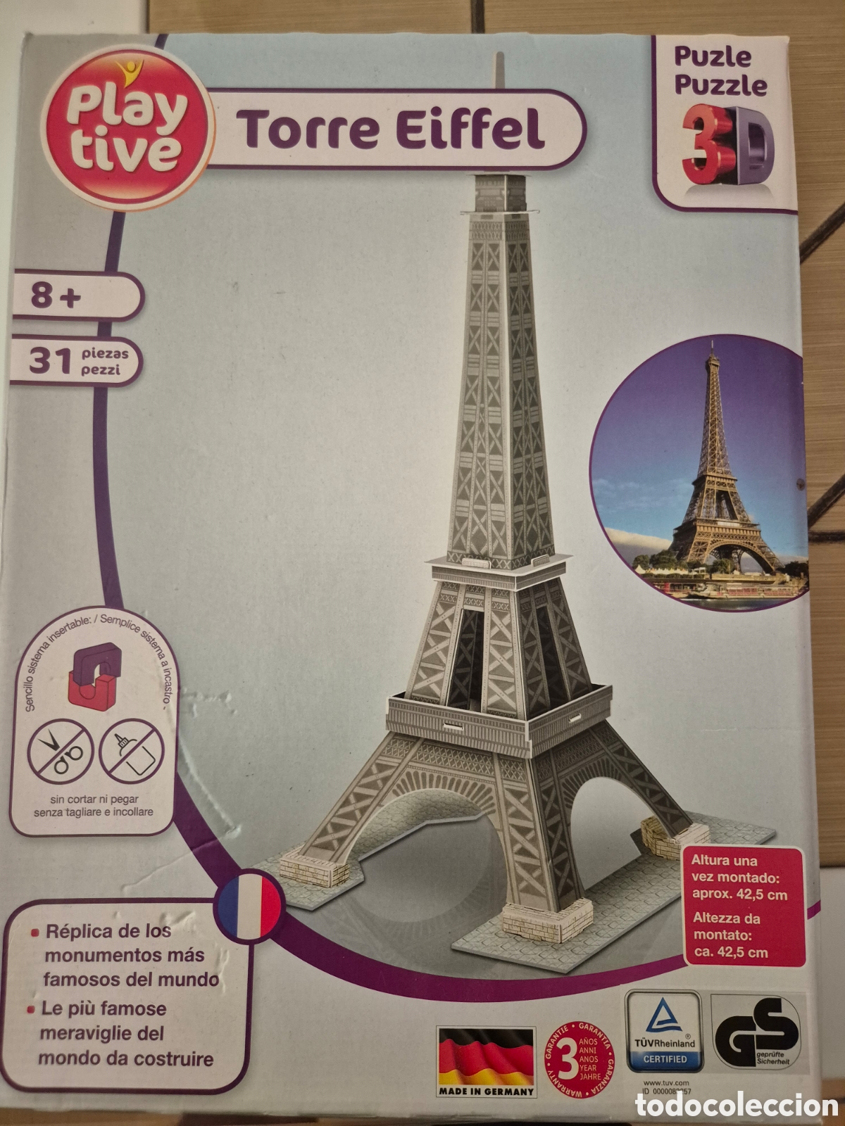 Puzzles: Torre Eiffel. Puzzle 3D - Foto 1