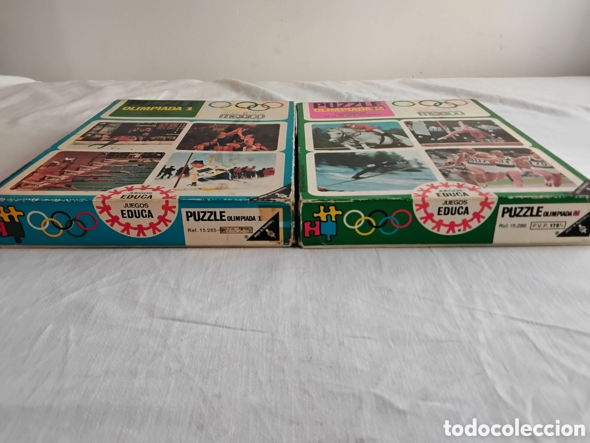 Puzzles: Dos puzzles Olimpiada M&eacute;xico Grenoble - Foto 2