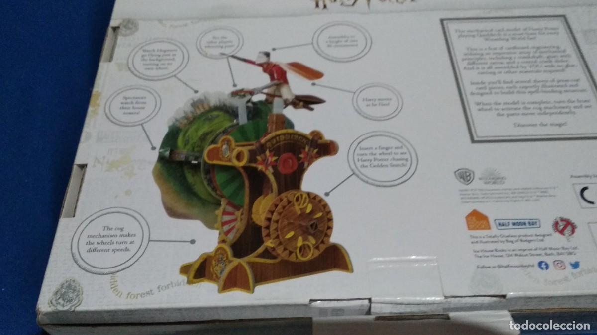 Puzzles: Harry Potter Cardboard Moving Mechanical Quidditch Model - WIZARDING WORLD - COMPLETO - Foto 7
