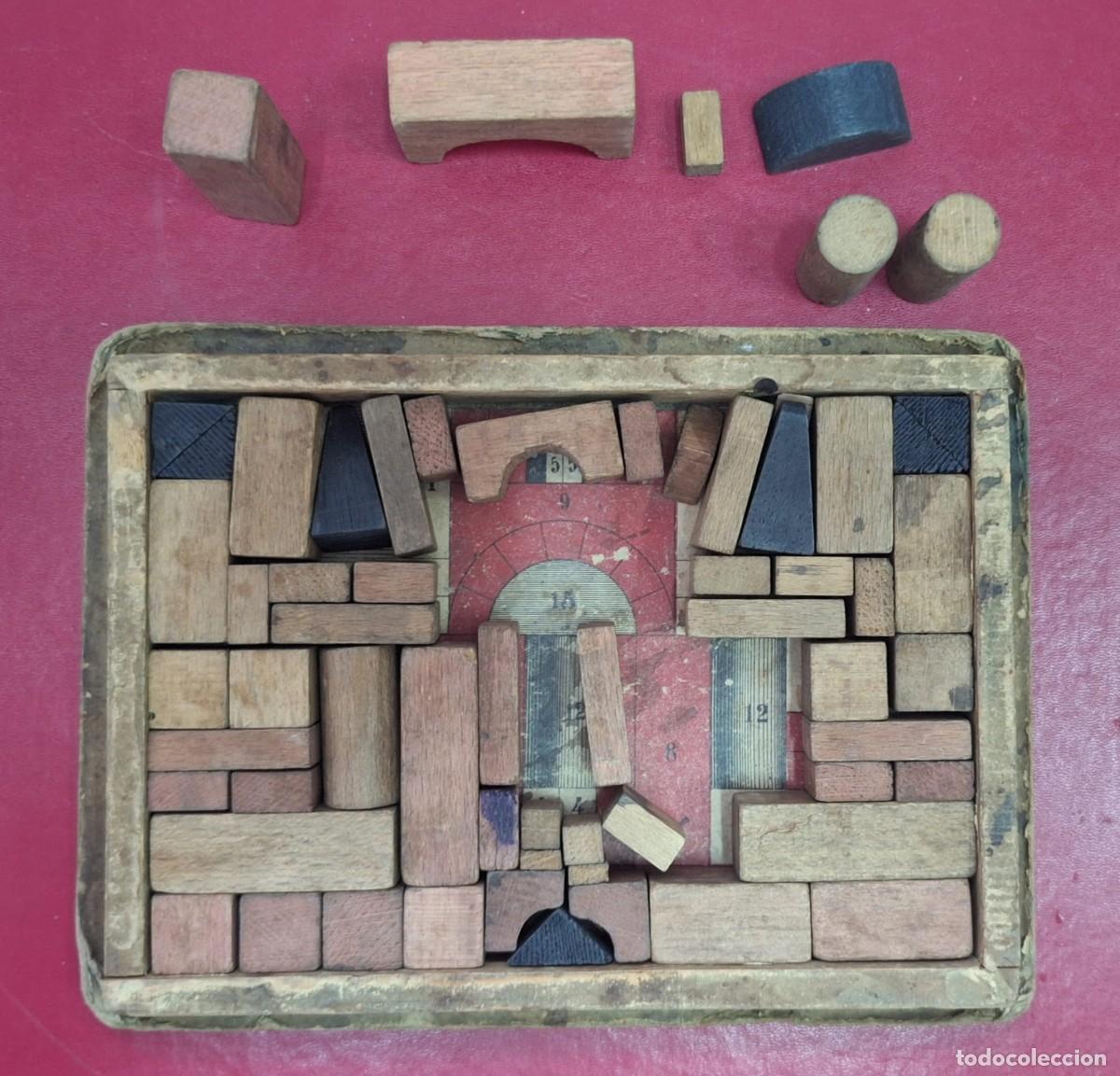 Puzzles: Puzzle de madera vintage en caja &ndash; Bloques encajables - Foto 2